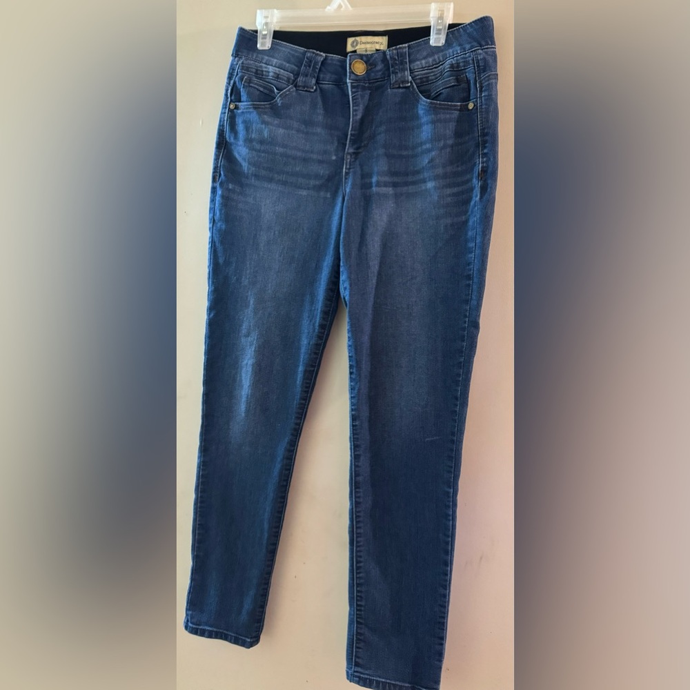 Democracy AB Technology Skinny Ankle Womens Jeans Size 8 Dark Wash
